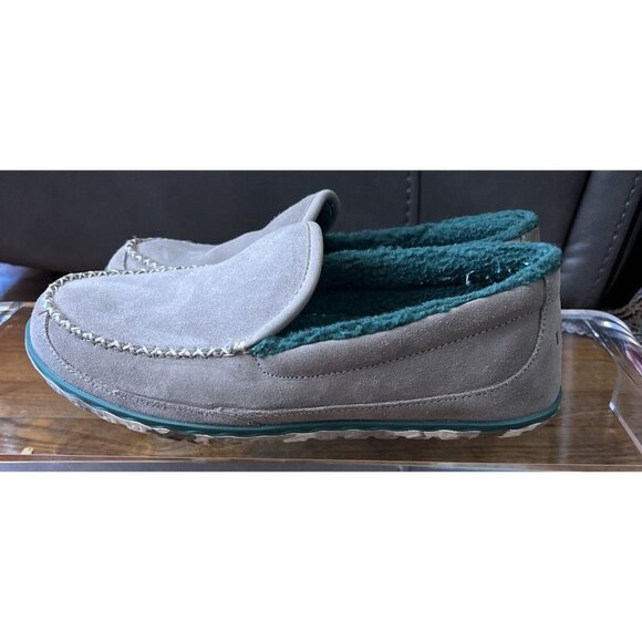 LL BEAN Men’s Gray Suede Lined Slip On Mountain Slippers Loafers Size 8M - Picture 3 of 4